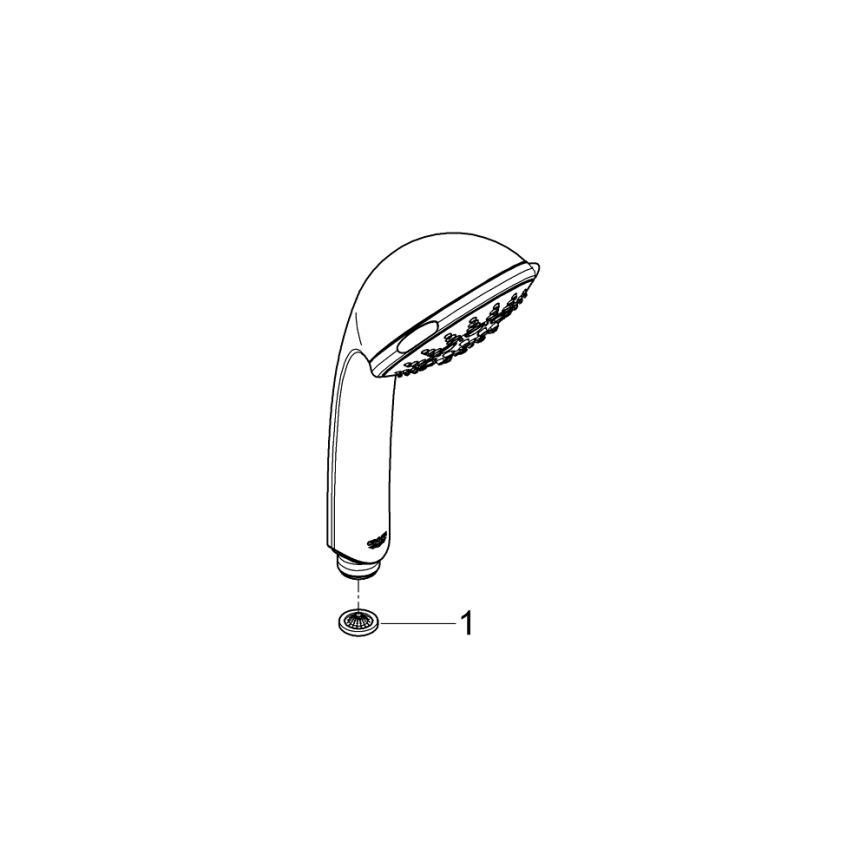 GROHE 28796000 - Ruční sprcha RELEXA 100 Five 100 mm lesklý chrom