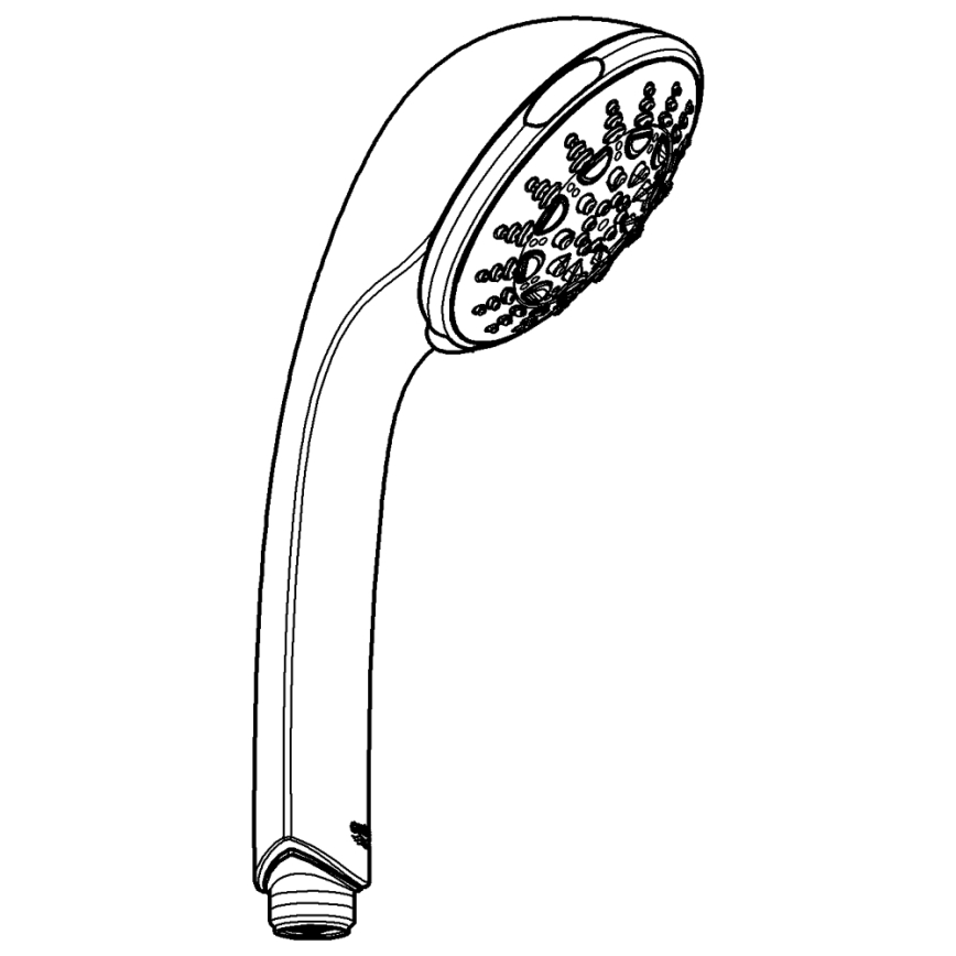 GROHE 28796000 - Ruční sprcha RELEXA 100 Five 100 mm lesklý chrom