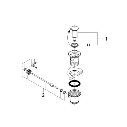 GROHE 28910000 - Odpadová garnitura 1 14” lesklý chrom