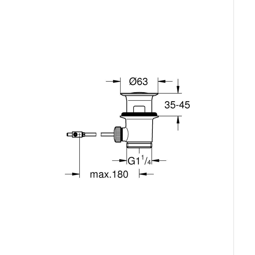 GROHE 28910000 - Odpadová garnitura 1 14” lesklý chrom