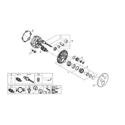 GROHE 29119000 - Termostat GROHTHERM SMARTCONTROL lesklý chrom