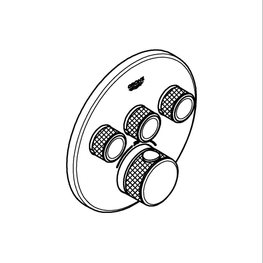 GROHE 29121000 - Termostatická baterie GROHTHERM SMARTCONTROL lesklý chrom