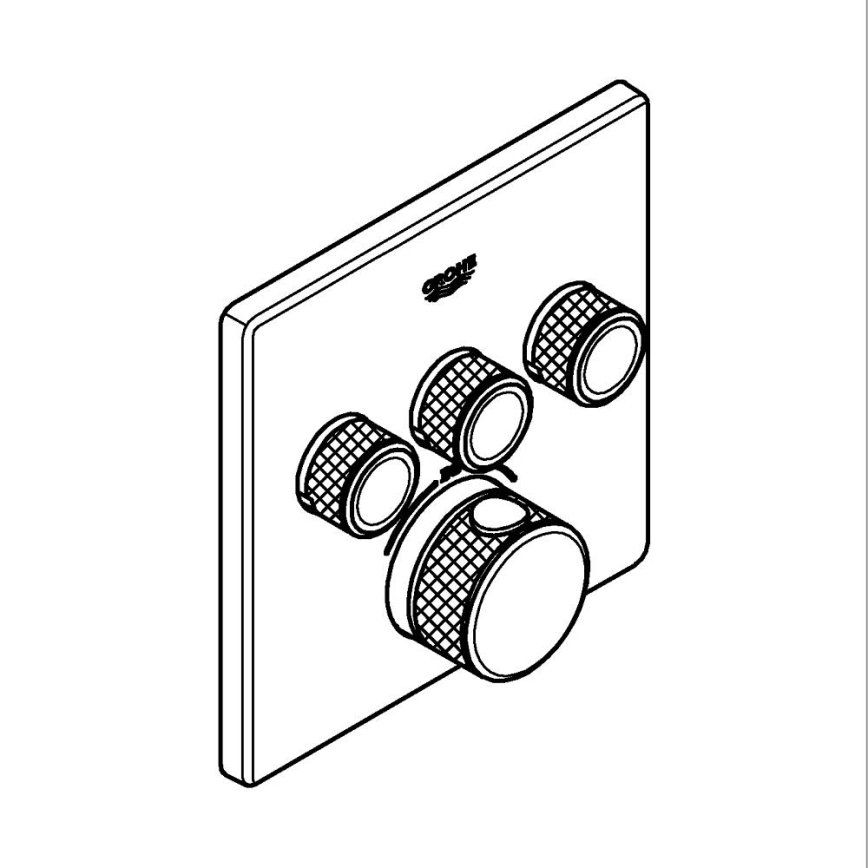 GROHE 29126000 - Termostatická baterie GROHTHERM SMARTCONTROL lesklý chrom
