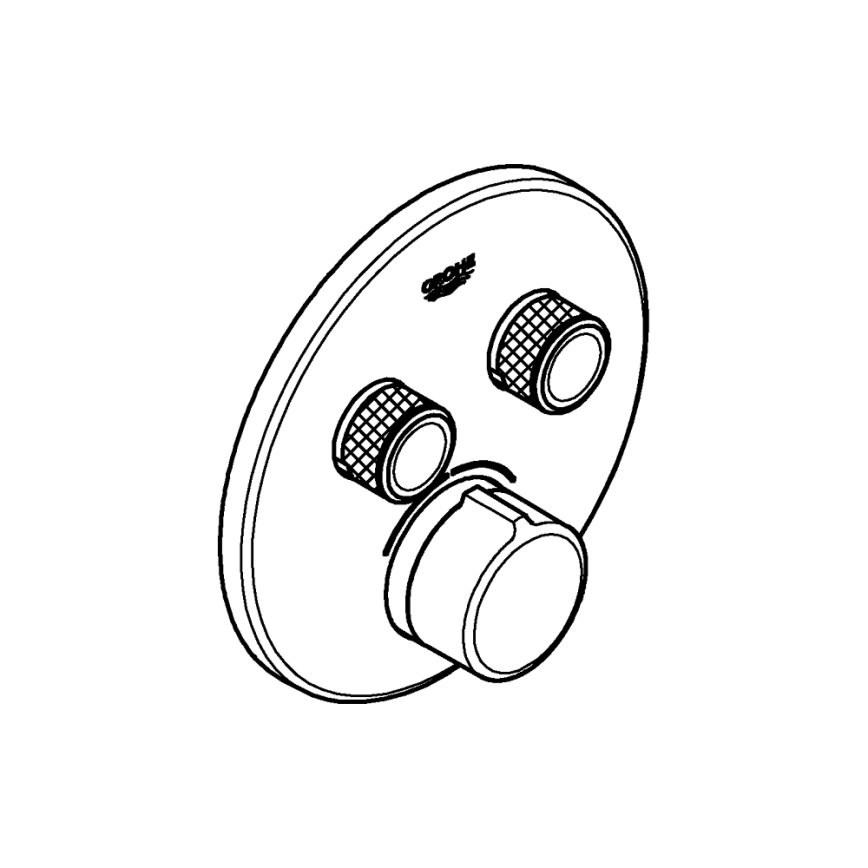 GROHE 29145000 - Krytka podomítkové baterie SMARTCONTROL lesklý chrom