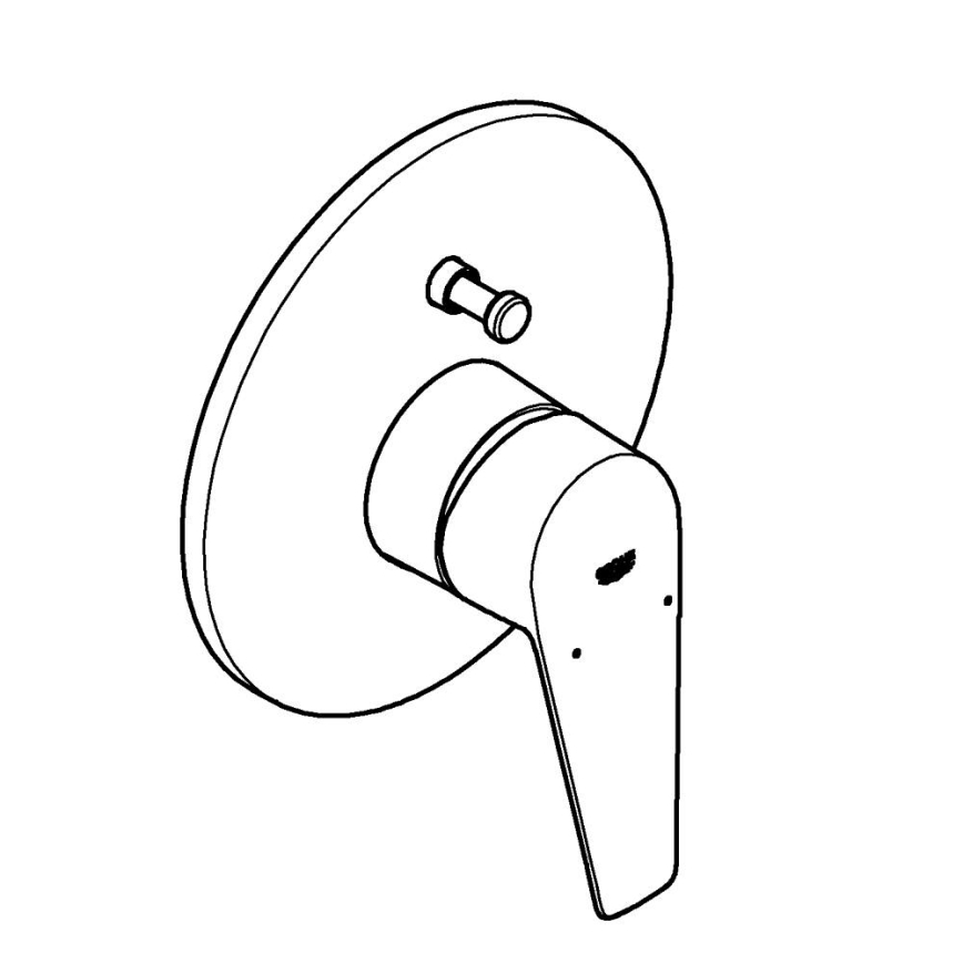 GROHE 29190001 - Vanová baterie BAUEDGE DN 15 lesklý chrom