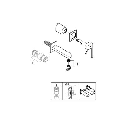 GROHE 29306003 - Umyvadlová baterie PLUS 203 mm lesklý chrom