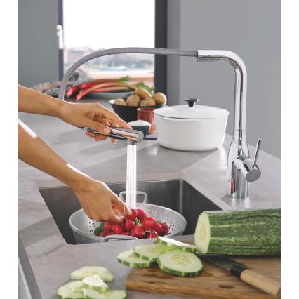 GROHE 30270000 - Dřezová baterie ESSENCE 348 mm lesklý chrom