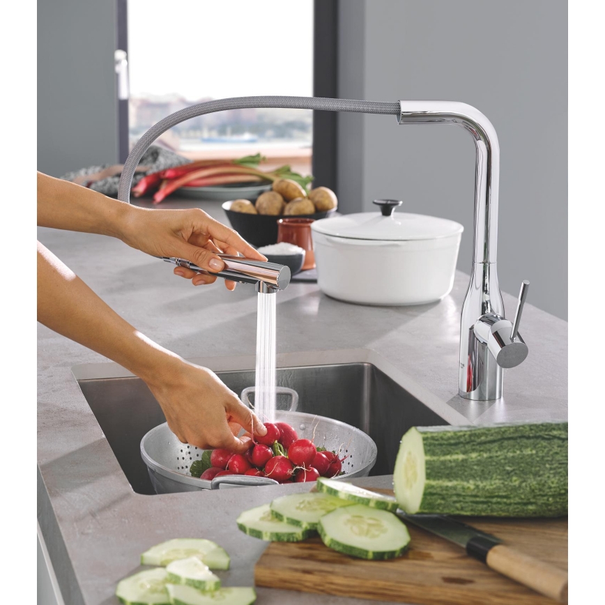 GROHE 30270000 - Dřezová baterie ESSENCE 348 mm lesklý chrom