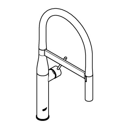 GROHE 30294000 - Dřezová baterie ESSENCE 530 mm lesklý chrom