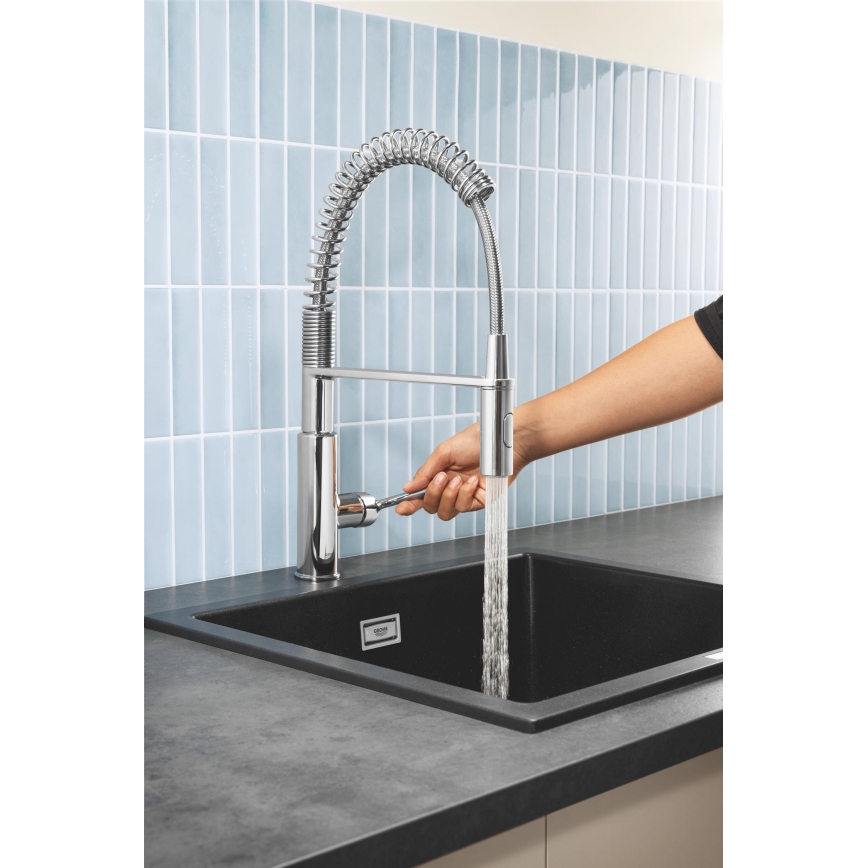 GROHE 30361000 - Dřezová baterie GET 455 mm lesklý chrom
