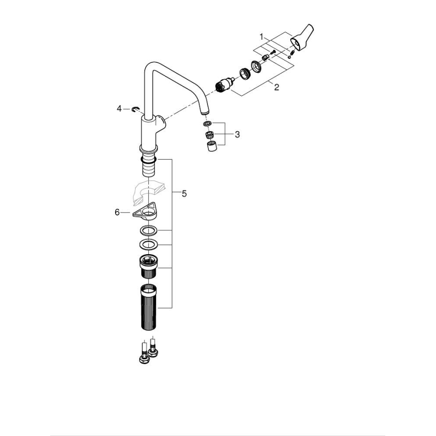 GROHE 30470DC0 - Dřezová baterie START 310 mm nerez