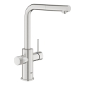 GROHE 30590DC0 - Dřezová baterie s výsuvnou koncovkou BLUE PURE nerez