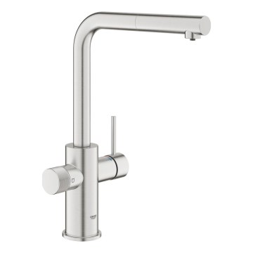 GROHE 30590DC0 - Dřezová baterie s výsuvnou koncovkou BLUE PURE nerez