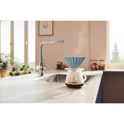 GROHE 30600000 - Dřezová baterie BLUE PURE L-výpusť lesklý chrom