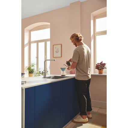 GROHE 30601DC0 - Dřezová baterie BLUE PURE s výsuvnou koncovkou nerez