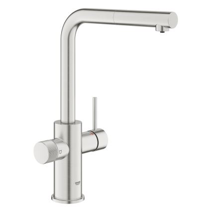 GROHE 30601DC0 - Dřezová baterie BLUE PURE s výsuvnou koncovkou nerez