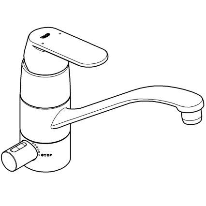 GROHE 31161000 - Dřezová baterie EUROSMART COSMOPOLITAN 140° lesklý chrom