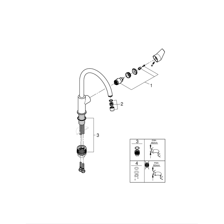 GROHE 31233001 - Dřezová baterie START lesklý chrom