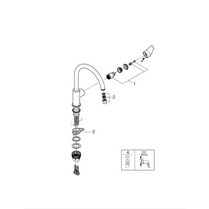 GROHE 31233001 - Dřezová baterie START lesklý chrom