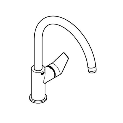 GROHE 31367001 - Dřezová baterie BAUEDGE 332 mm lesklý chrom