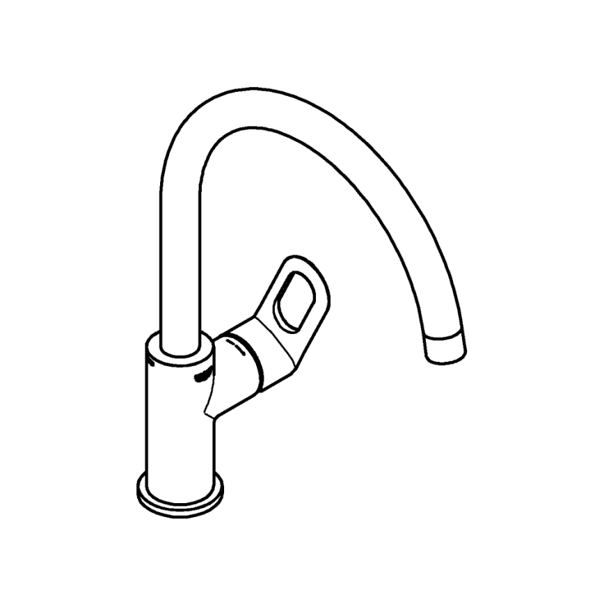 GROHE 31368000 - Dřezová baterie BAULOOP 332 mm lesklý chrom