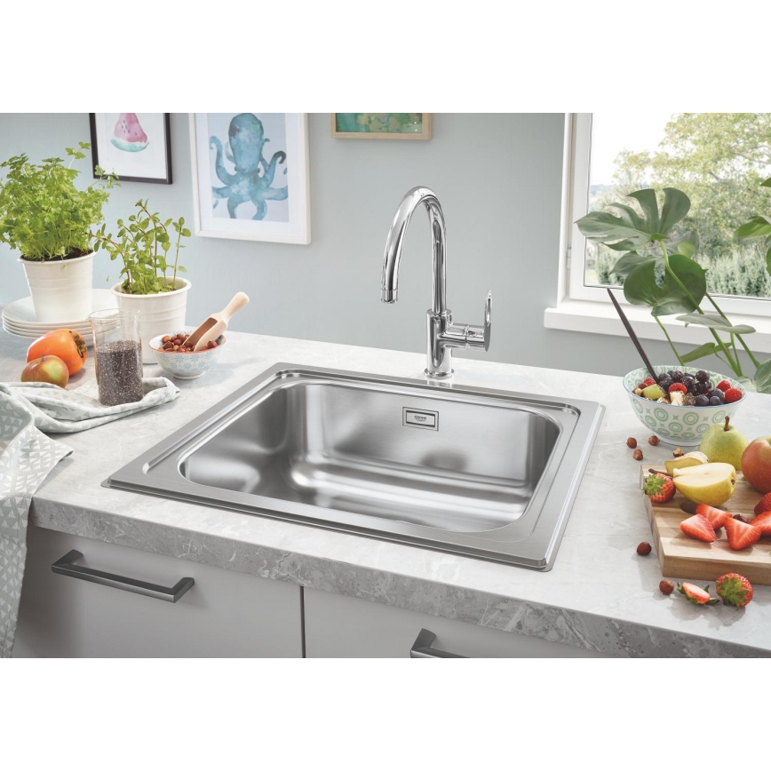 GROHE 31368000 - Dřezová baterie BAULOOP 332 mm lesklý chrom