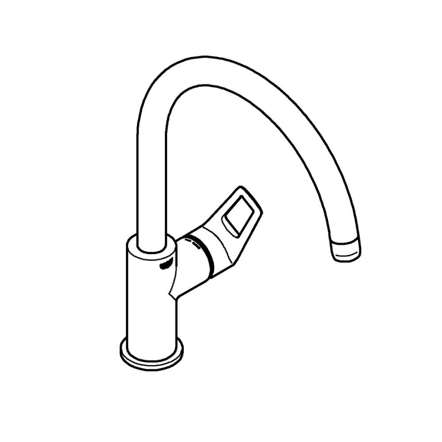 GROHE 31368001 - Dřezová baterie BAULOOP lesklý chrom