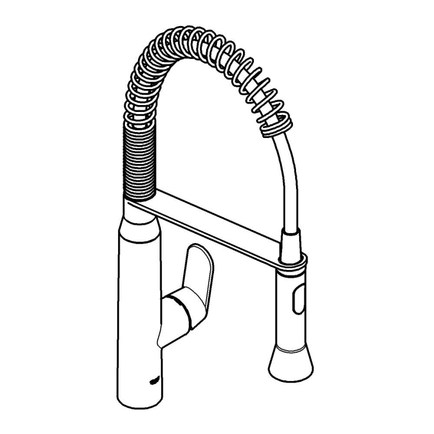 GROHE 31379000 - Dřezová baterie K7 G12” lesklý chrom