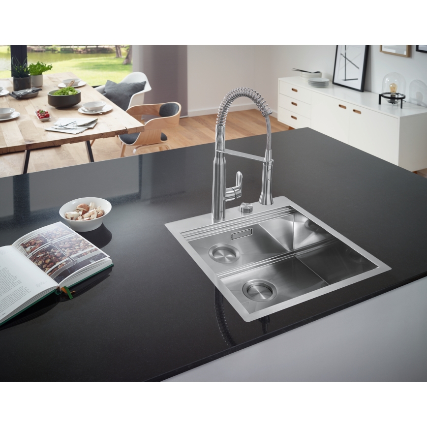 GROHE 31379DC0 - Dřezová baterie K7 nerez