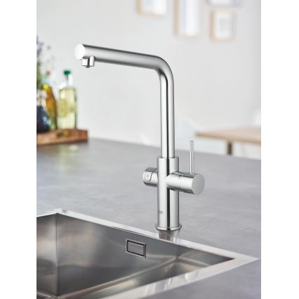 GROHE 31454001 - Dřezová baterie BLUE HOME L-výpusť lesklý chrom