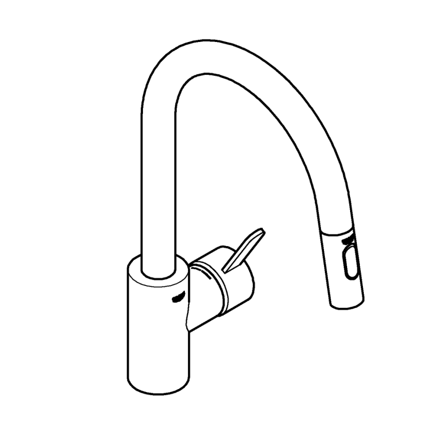 GROHE 31481001 - Dřezová baterie EUROSMART COSMOPOLITAN lesklý chrom