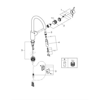 GROHE 31481001 - Dřezová baterie EUROSMART COSMOPOLITAN lesklý chrom