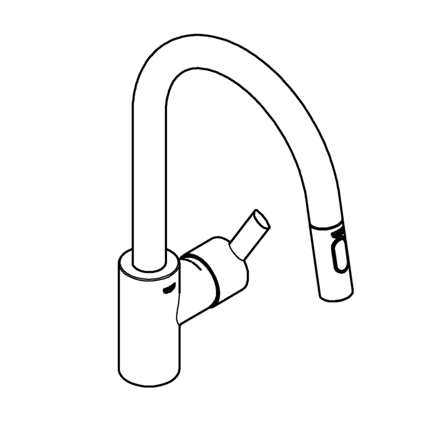 GROHE 31486001 - Dřezová baterie FEEL lesklý chrom