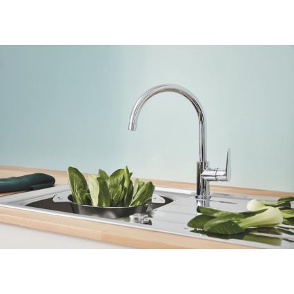 GROHE 31536001 - Dřezová baterie BAUCURVE 332 mm lesklý chrom