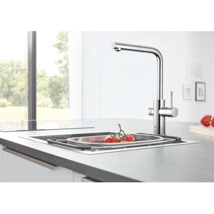 GROHE 31539000 - Dřezová baterie BLUE HOME L-výpusť lesklý chrom