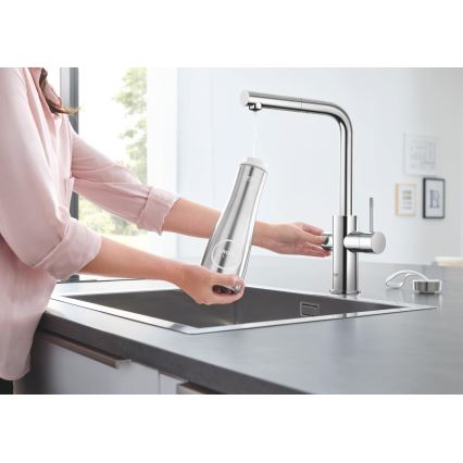 GROHE 31539000 - Dřezová baterie BLUE HOME L-výpusť lesklý chrom