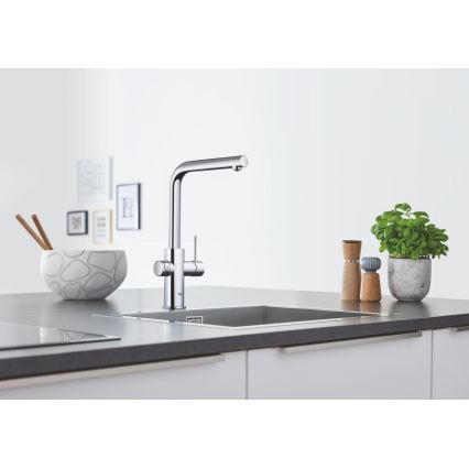 GROHE 31539000 - Dřezová baterie BLUE HOME L-výpusť lesklý chrom