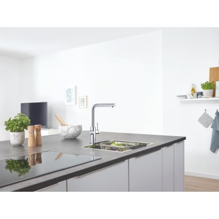 GROHE 31539000 - Dřezová baterie BLUE HOME L-výpusť lesklý chrom