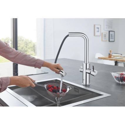 GROHE 31539000 - Dřezová baterie BLUE HOME L-výpusť lesklý chrom