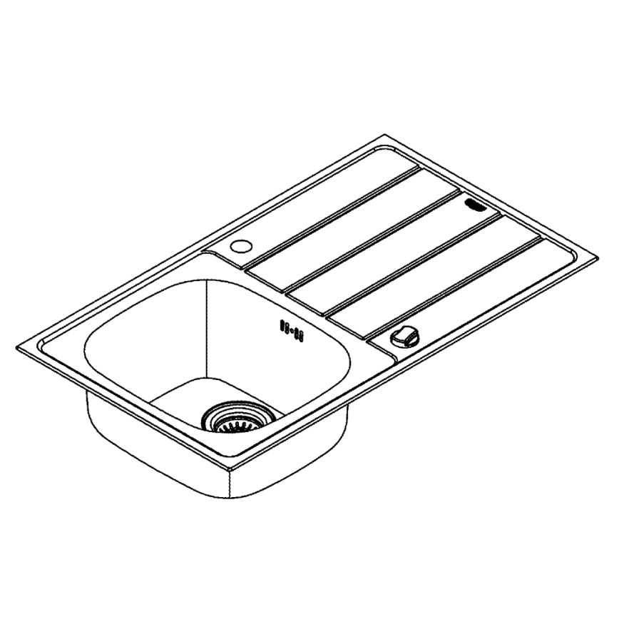 GROHE 31552SD1 - Dřez K200 860 x 500 mm nerez