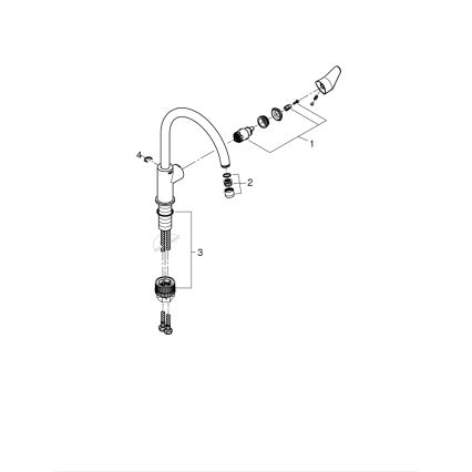 GROHE 31554001 - Dřezová baterie START CURVE lesklý chrom