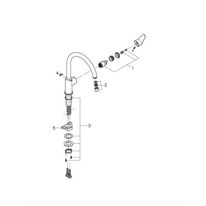 GROHE 31554001 - Dřezová baterie START CURVE lesklý chrom