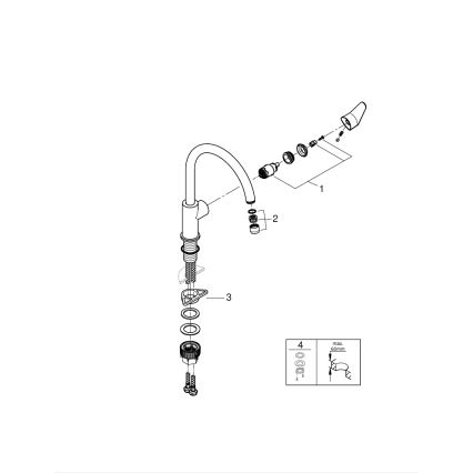 GROHE 31554001 - Dřezová baterie START CURVE lesklý chrom