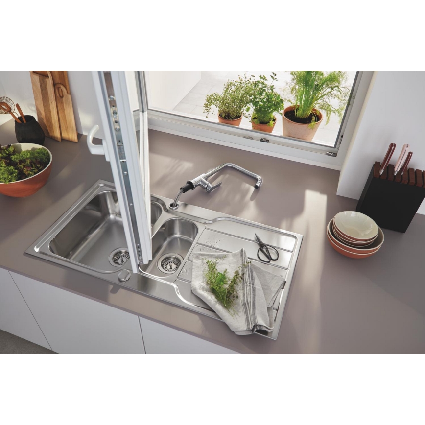 GROHE 31572SD1 - Dřez K500 1000 × 500 mm nerez
