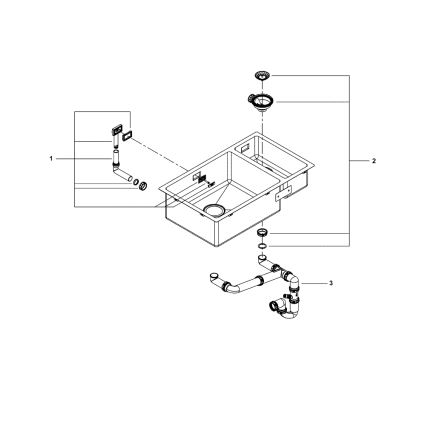 GROHE 31575SD1 - Kuchyňský dřez K700U 760 × 450 mm nerez