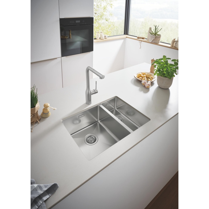 GROHE 31577SD1 - Kuchyňský dřez K700U 595 × 450 mm nerez