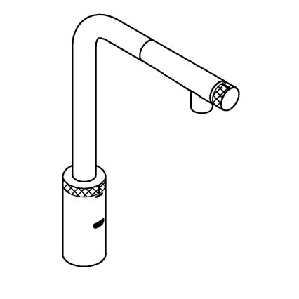 GROHE 31613000 - Dřezová baterie A SmartControl 314 mm lesklý chrom
