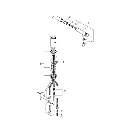GROHE 31613A00 - Dřezová baterie A SMARTCONTROL grafit
