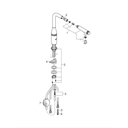 GROHE 31615000 - Dřezová baterie ESSENCE SMARTCONTROL 366 mm lesklý chrom