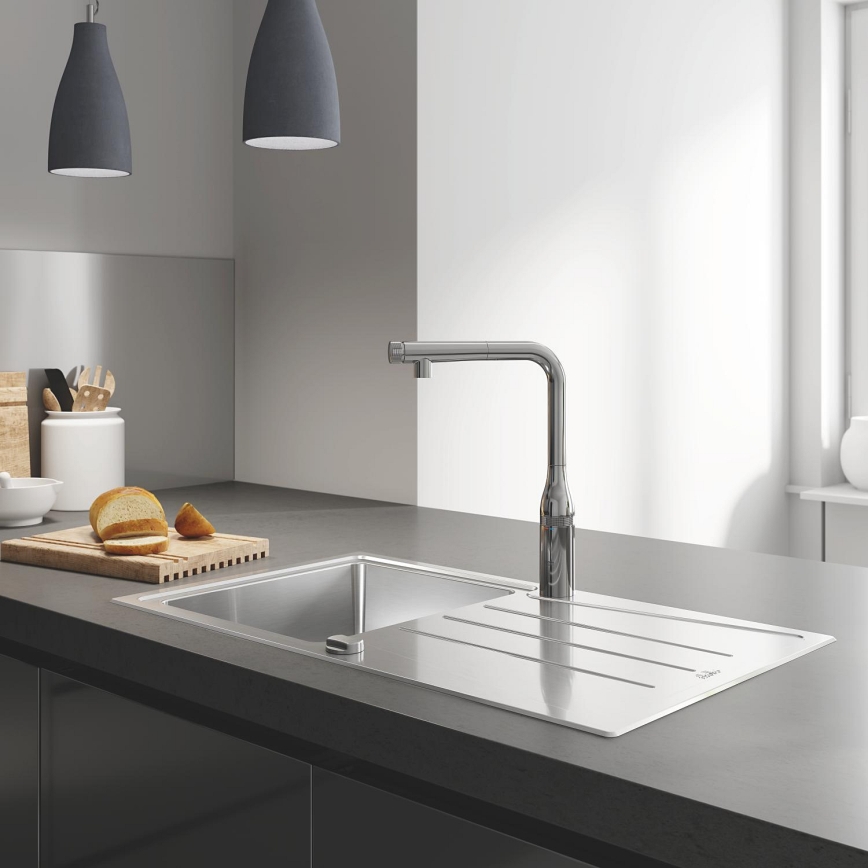 GROHE 31615000 - Dřezová baterie ESSENCE SMARTCONTROL 366 mm lesklý chrom